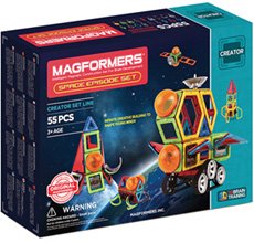 Фото магнитный конструктор Magformers Space Episode Set, 55 элементов