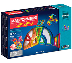 Фото магнитный конструктор Magformers Creative 90 Set, 90 элементов