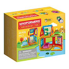 Фото магнитный конструктор Magformers Cube House Frog, 20 элементов