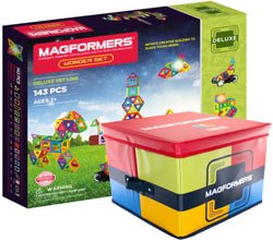 Фото магнитный конструктор Magformers Wonder Set + Magformers Box, 144 элемента