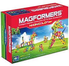 Фото магнитный конструктор Magformers Neon Color Set, 60 элементов
