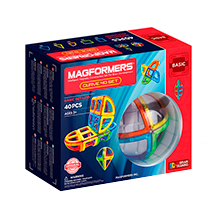 Фото магнитный конструктор Magformers Curve 40 Set, 40 элементов