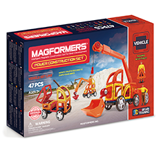 Фото магнитный конструктор Magformers Power Construction Set, 47 элементов