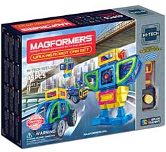 Фото магнитный конструктор Magformers Walking Robot Car Set, 45 элементов