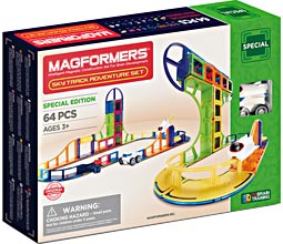 Фото магнитный конструктор Magformers Sky Track Adventure Set, 64 элемента